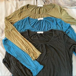 Three Smallshow Long Sleeve Nursing Tops